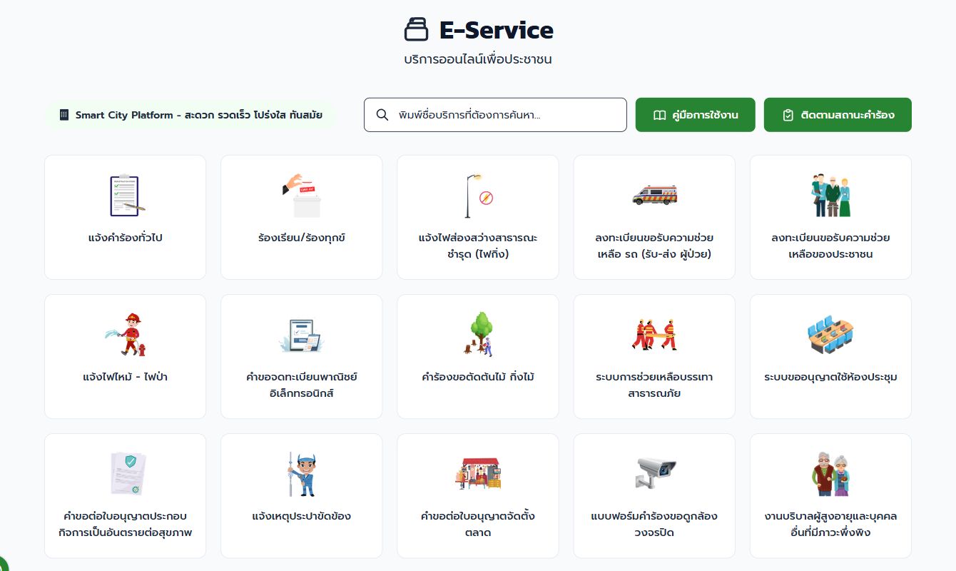 รายการแบบฟอร์ม E-Service
